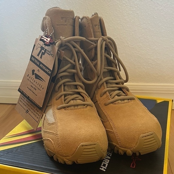 Belleville Boots 7.5 Tactical Research TR303 Suede Desert Tan Combat Military - Picture 14 of 16